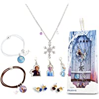 Disney Frozen 2 Juguetes Niña Set de Joyas- Accesorios Disfraz Frozen con Princesas Anna Elsa- Joyas Niña con Collar…